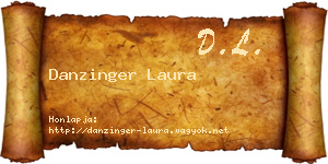 Danzinger Laura névjegykártya